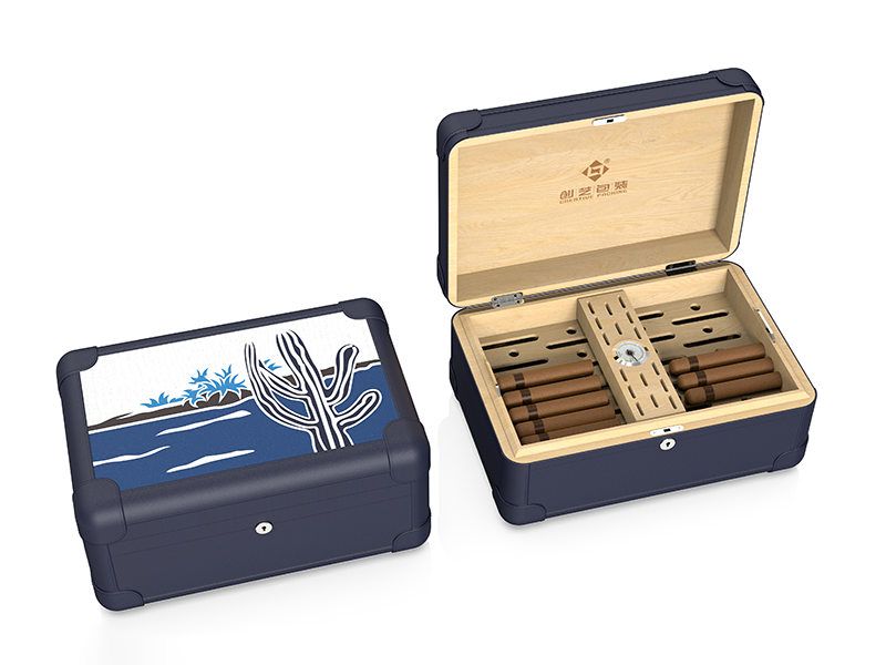 Canvas Leather Cigar Humidor Solutions