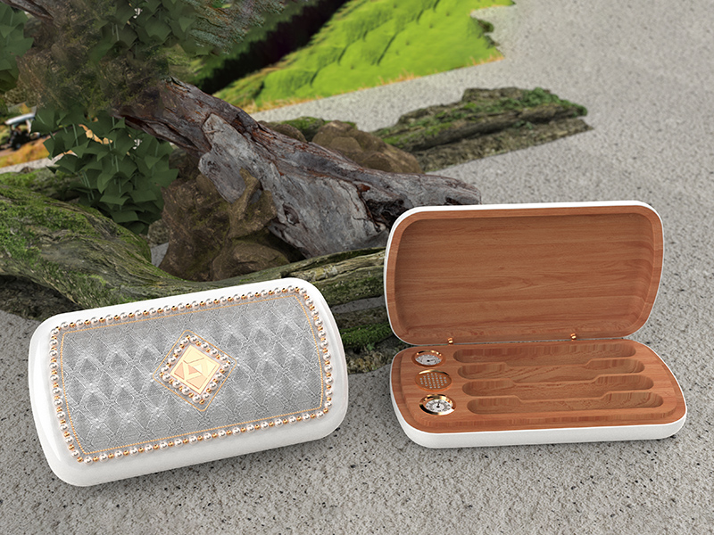 Copper Wire Gem Portable Cigar Humidor Manufacturer