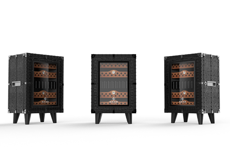 Genuine Leather Luxury Cigar Cabinet manufacturer Specs Image