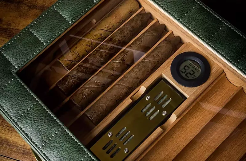 genuine leather cigar travel case