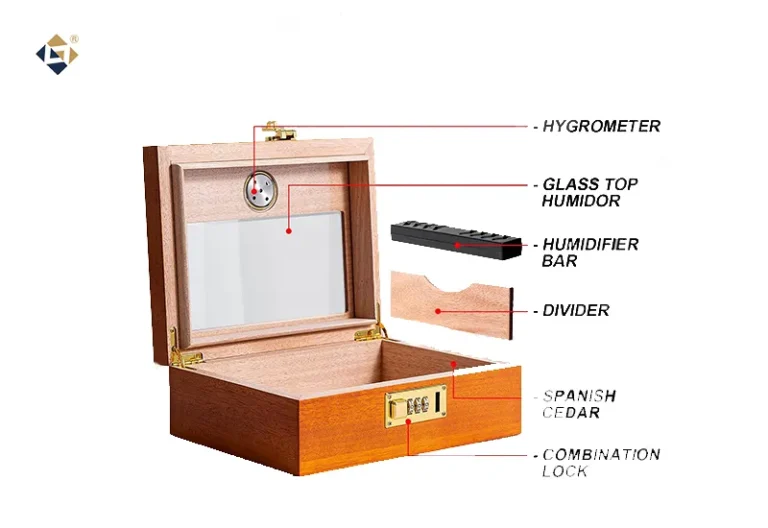 Custom Wooden Cigar Gift Boxes Specs Image