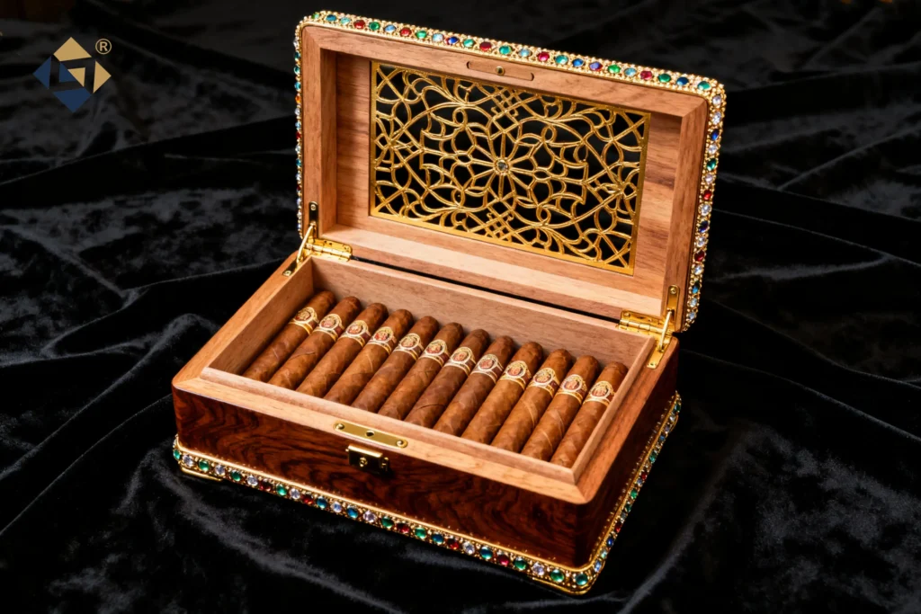 Luxury Jewelry Cigar Travel Humidor