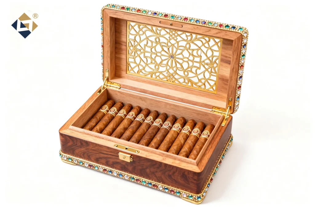 Luxury Jewelry Cigar Travel Humidor