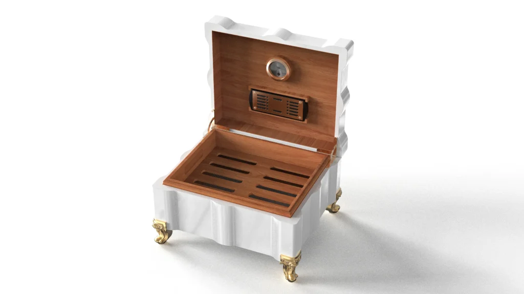 European Vintage Cigar Box and Humidors