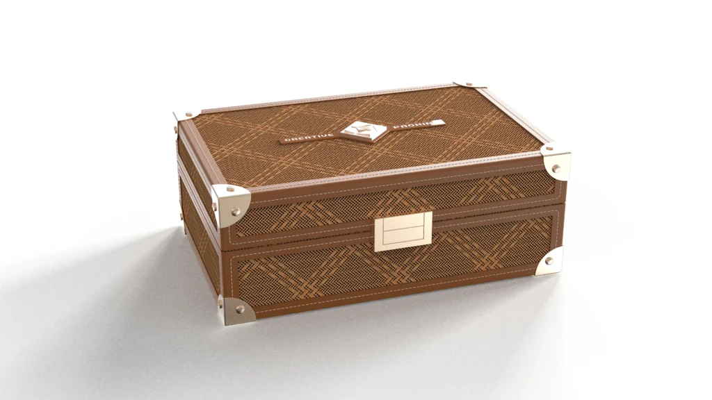Rattan Humidor Spanish Cedar