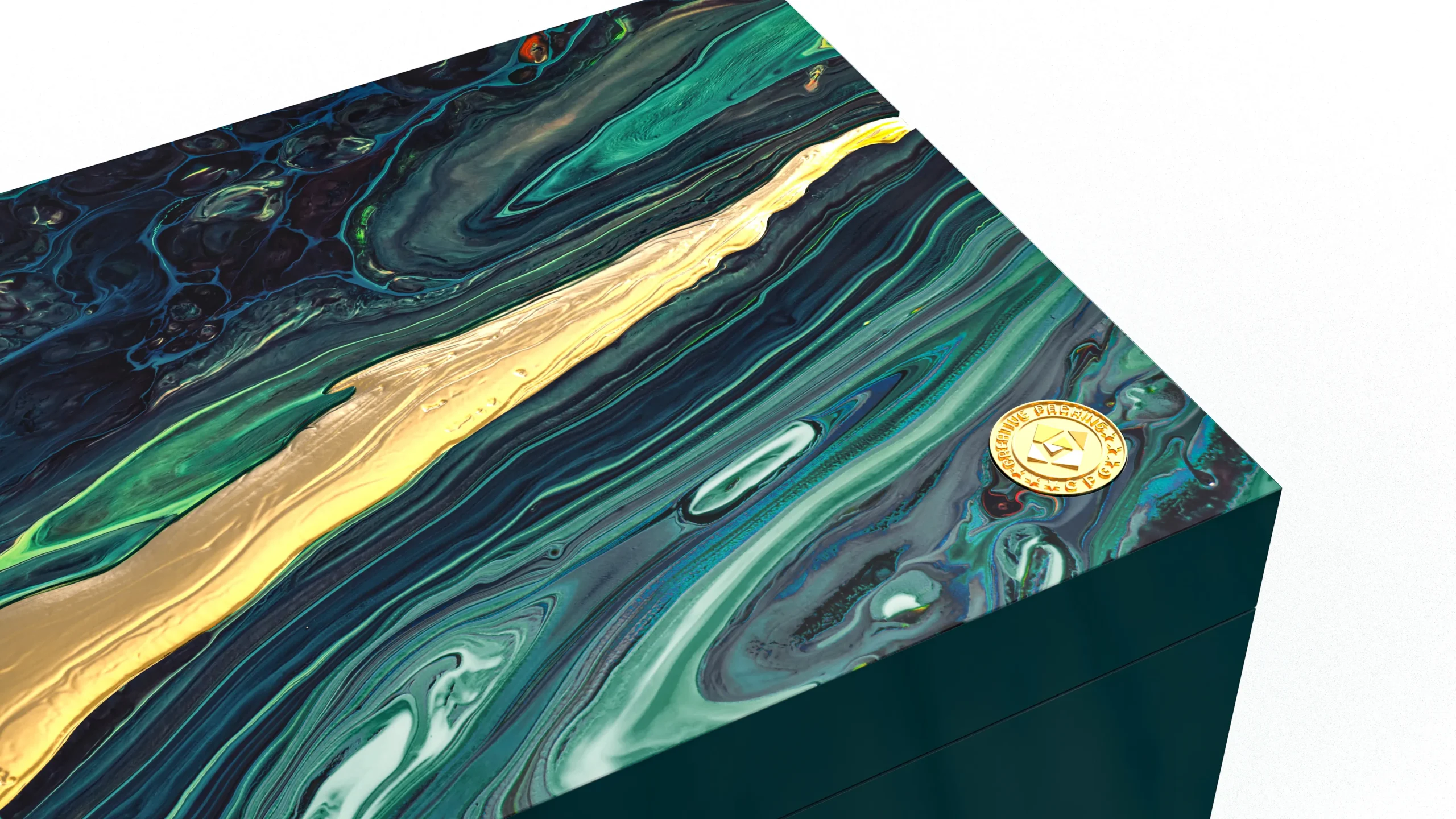 Wooden Square Cigar Humidor